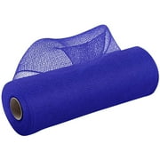 OTEMRCLOC 1PC Poly Deco Mesh Ribbon for Wreaths All Colors Wreath Making Supplies for Crafting, Royal Blue/10 Inches x 10 Yards